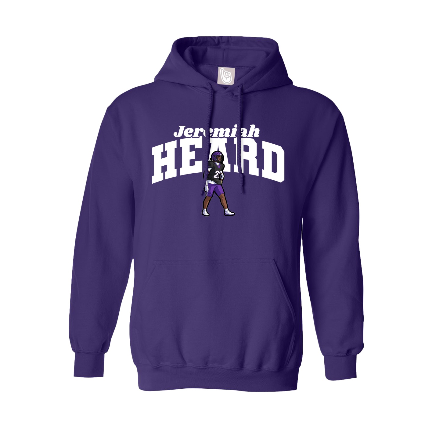 Hoodie — Signature Arch in Purple