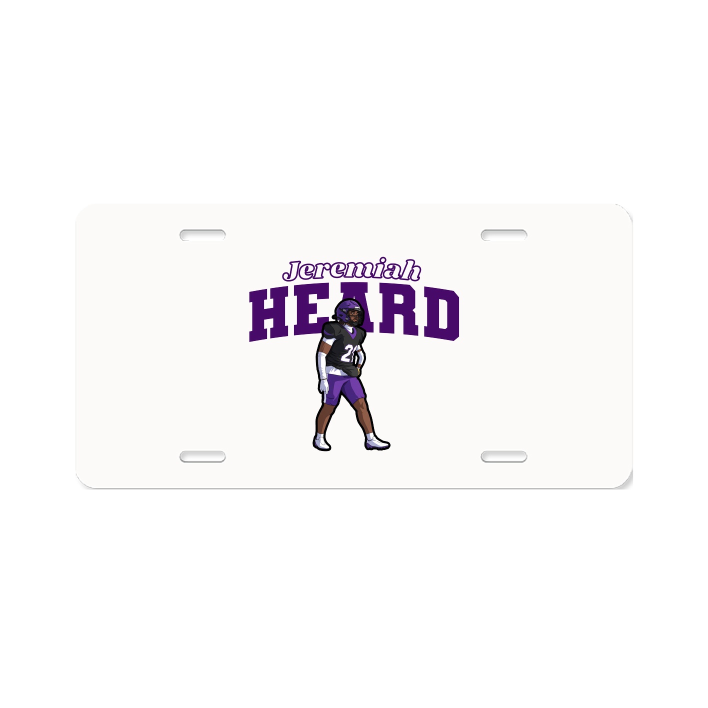 License Plate — Name Arch in Classic