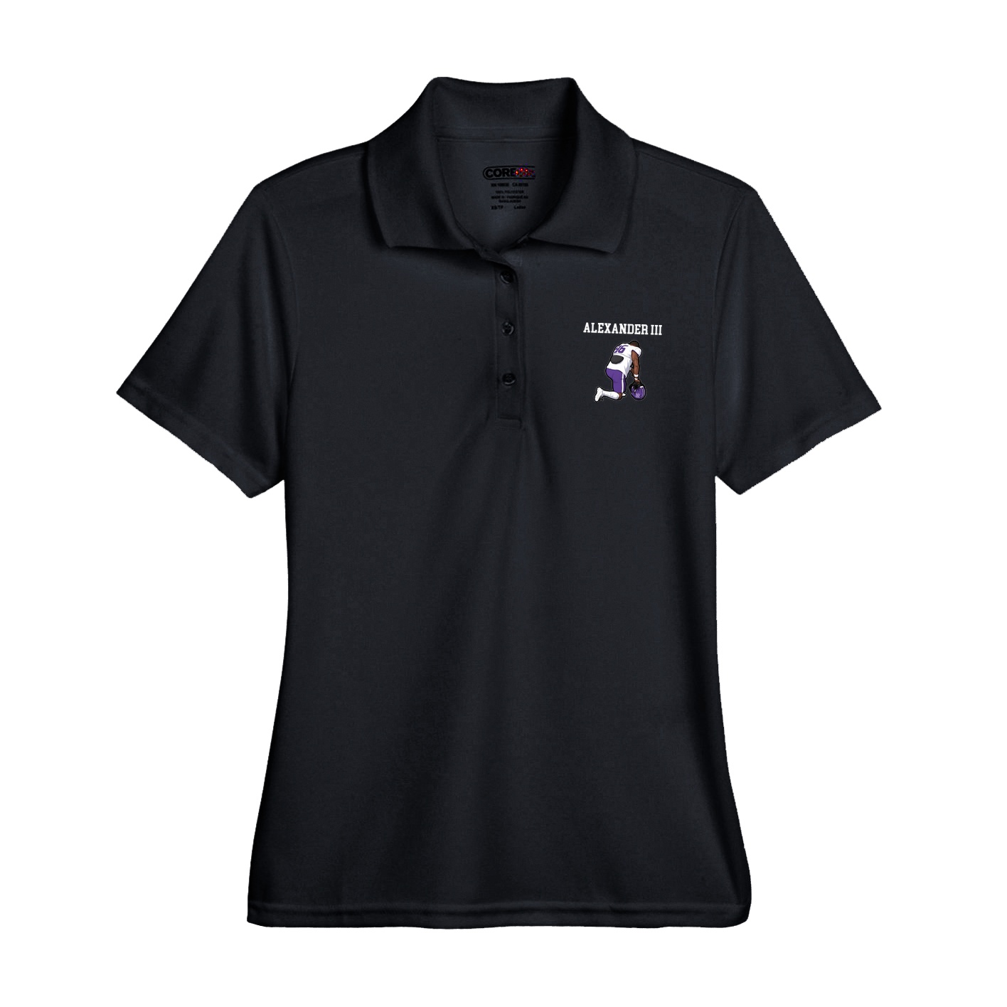 Womens Performance Polo — Shirsey in Black