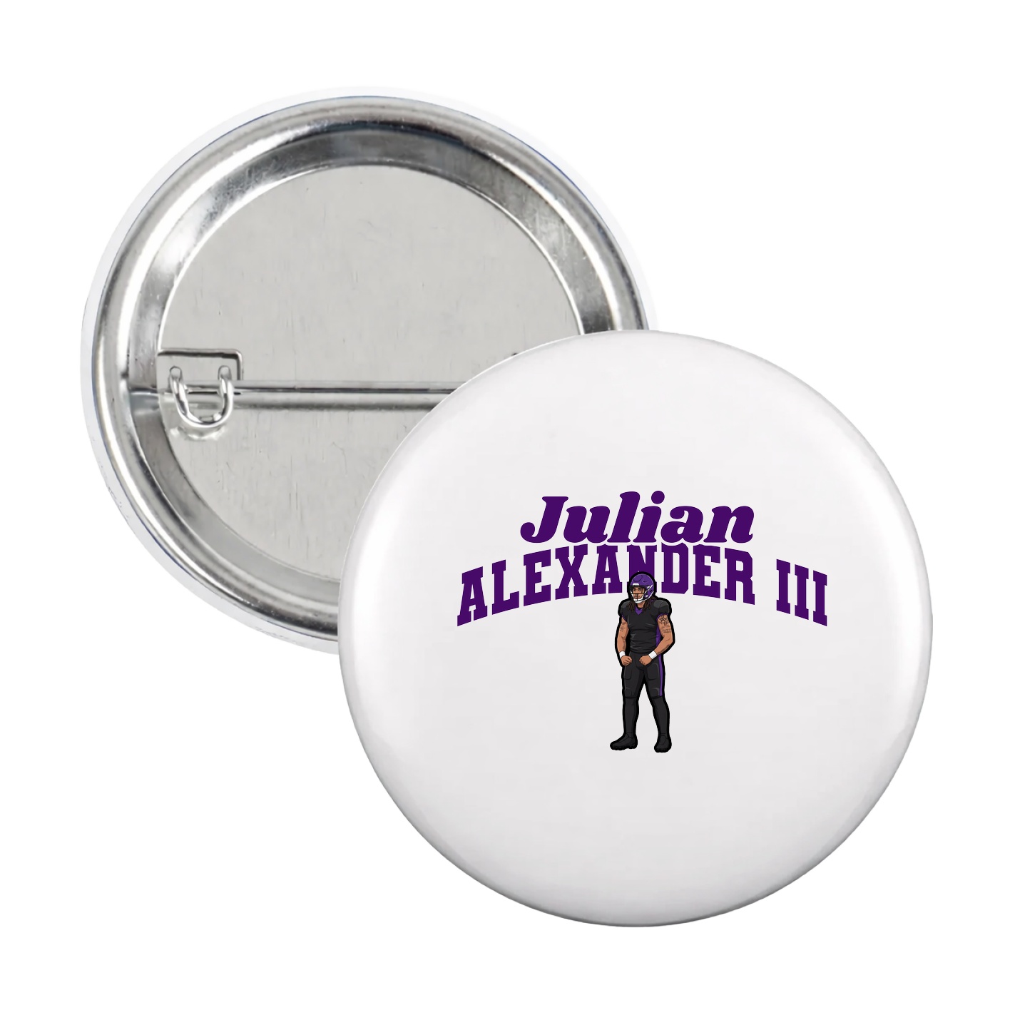 Game Day Button — Signature Arch in White