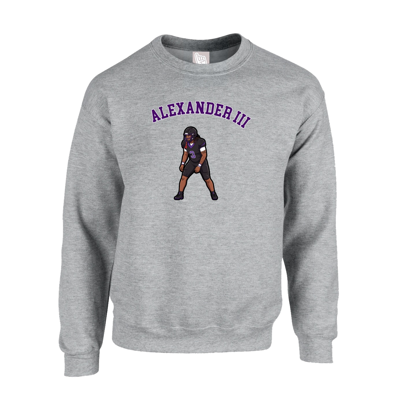 Fleece Crew — Shirsey Arch in Grey