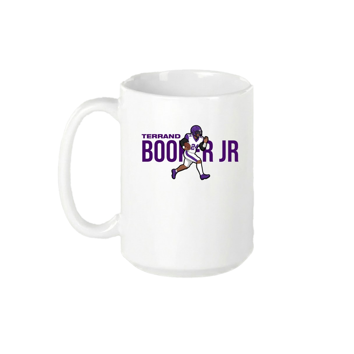 15oz Coffee Mug — Player Name in White