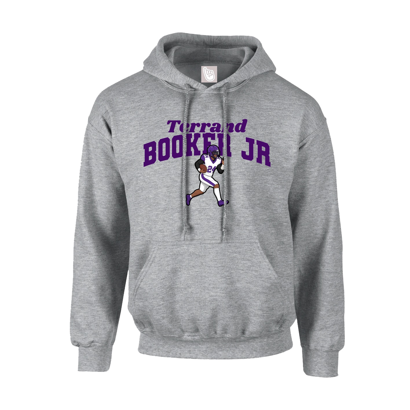 Youth Hoodie — Signature Arch in Grey