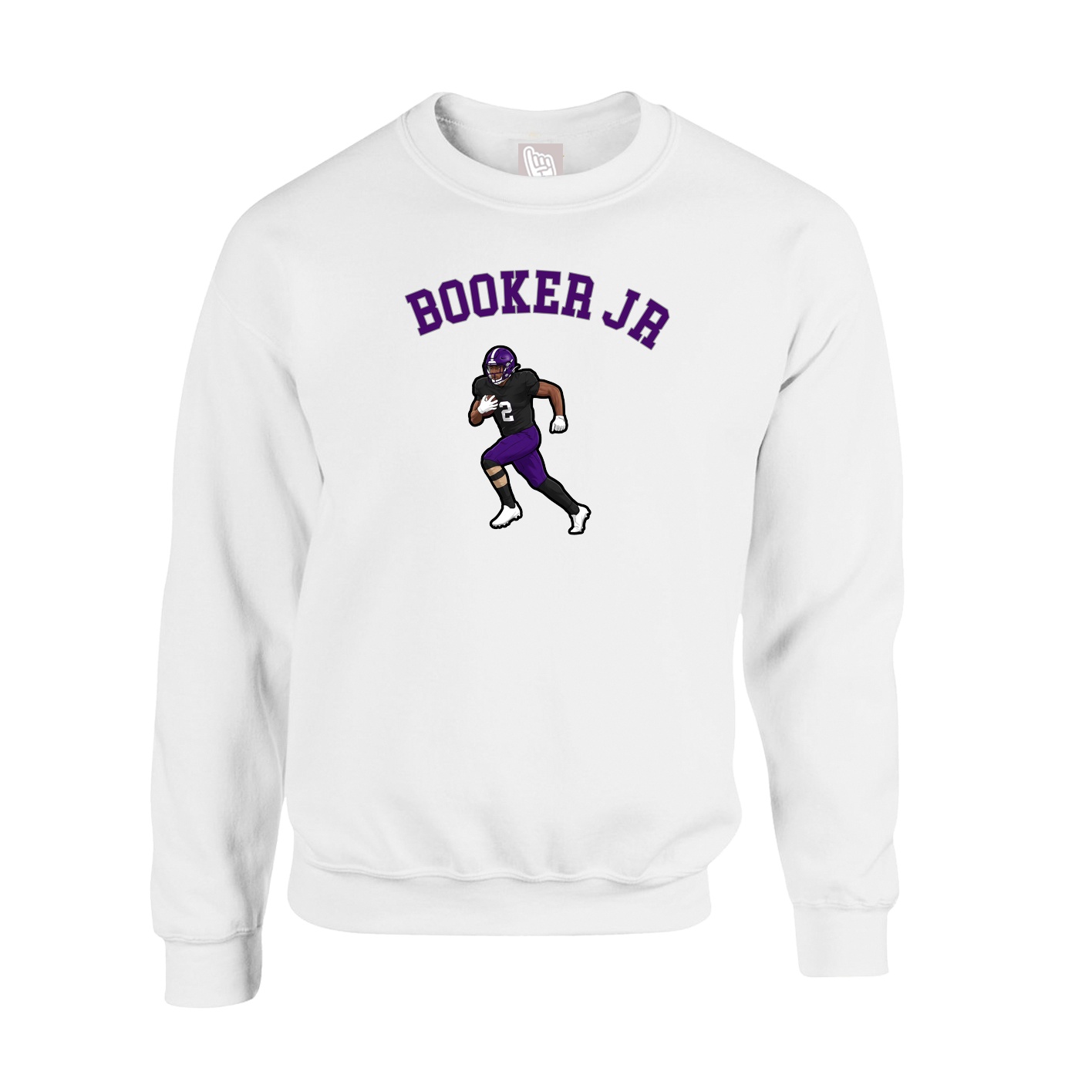 Fleece Crew — Shirsey Arch in White