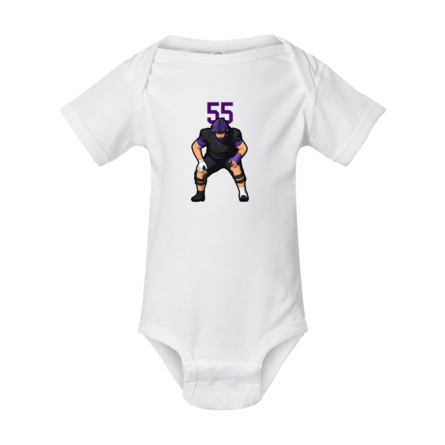 Baby Onesie — Number Top in White