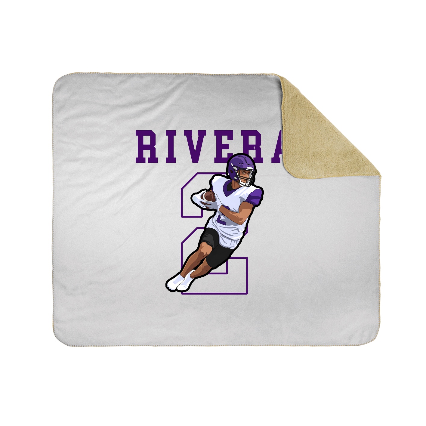 50x60 Sherpa Lined Throw Blanket