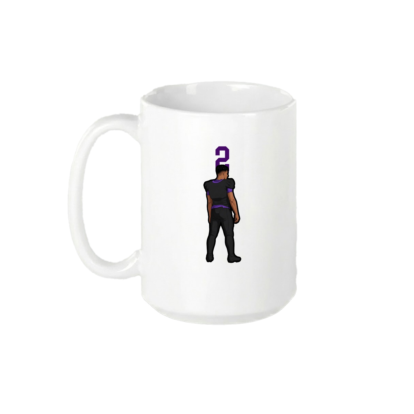 15oz Coffee Mug — Number Top in White