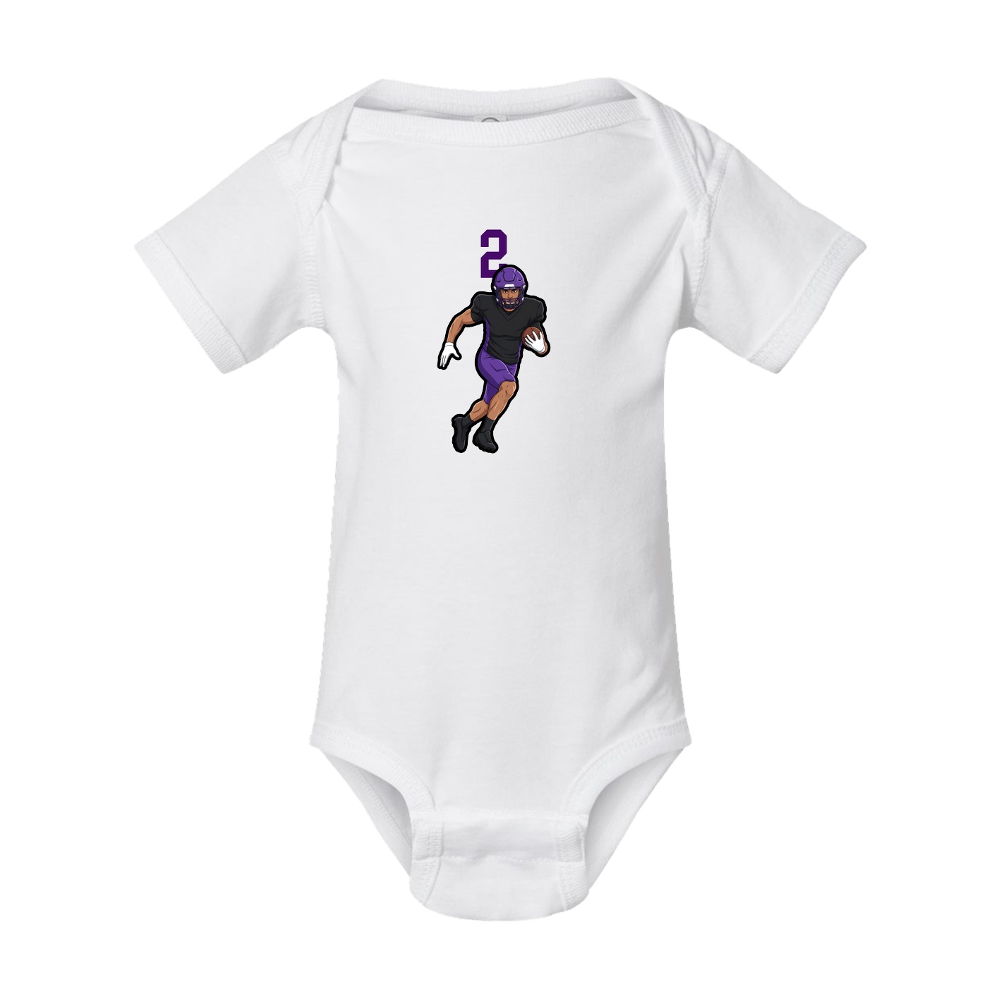 Baby Onesie — Number Top in White
