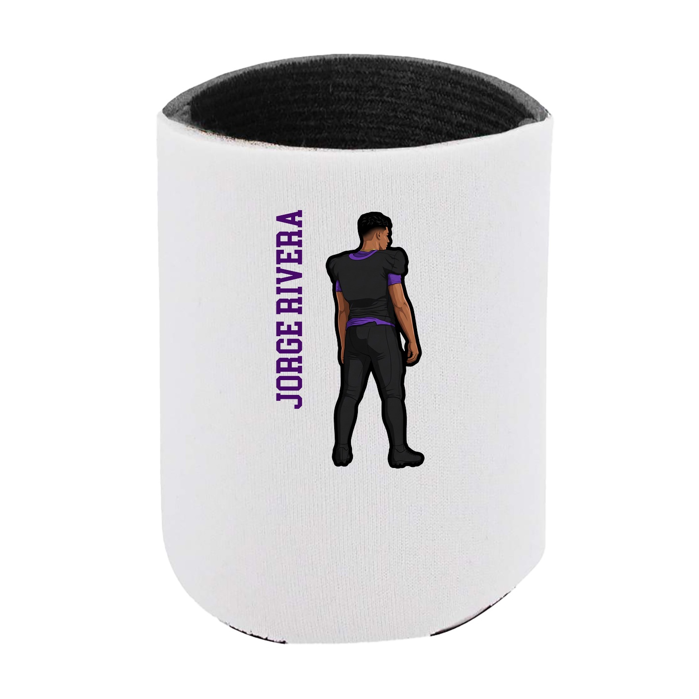 Can Holder — Name Vertical in White