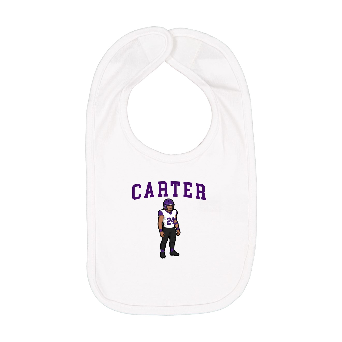 Infant Bib — Shirsey in White