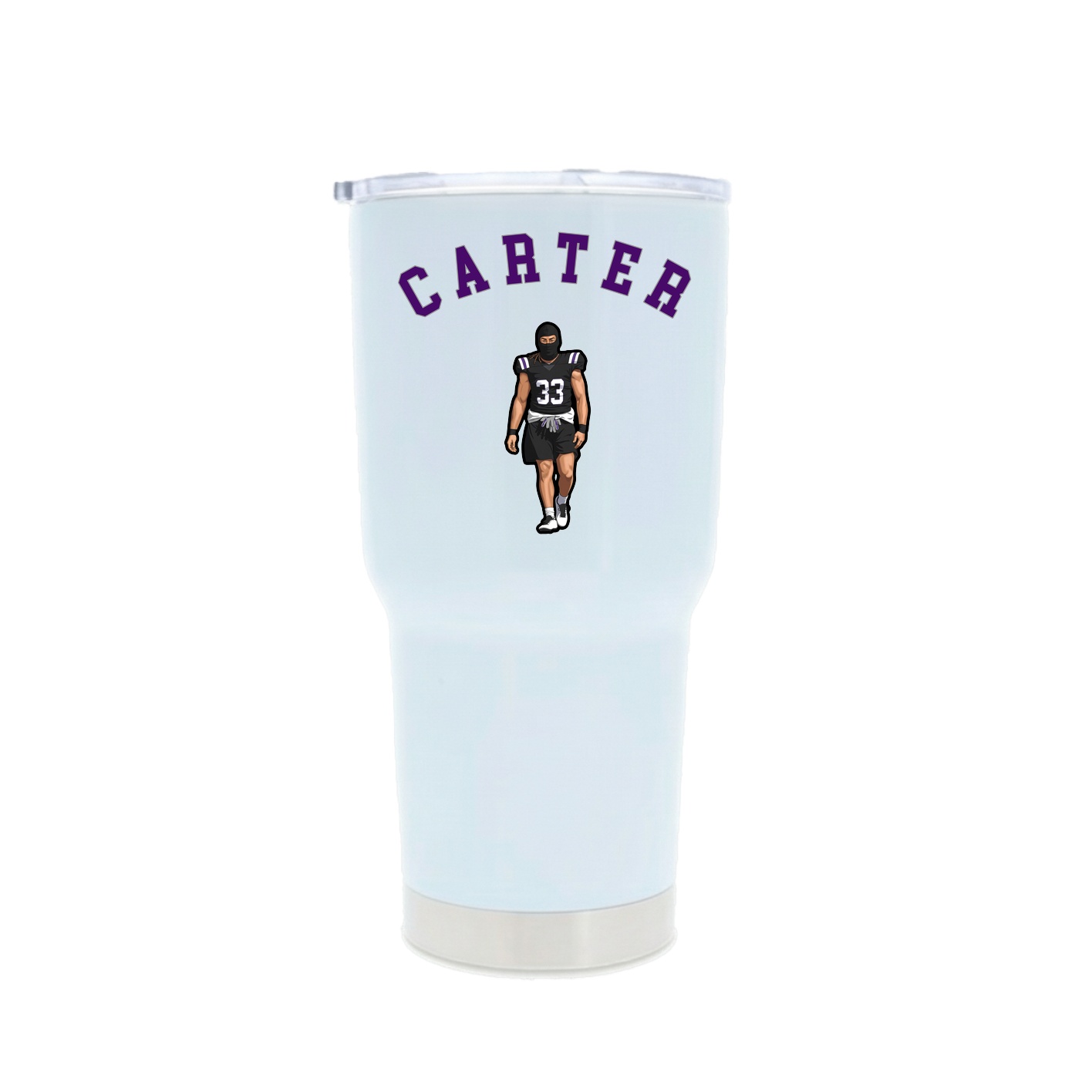 30oz Stainless Steel Tumbler — Shirsey Arch in White