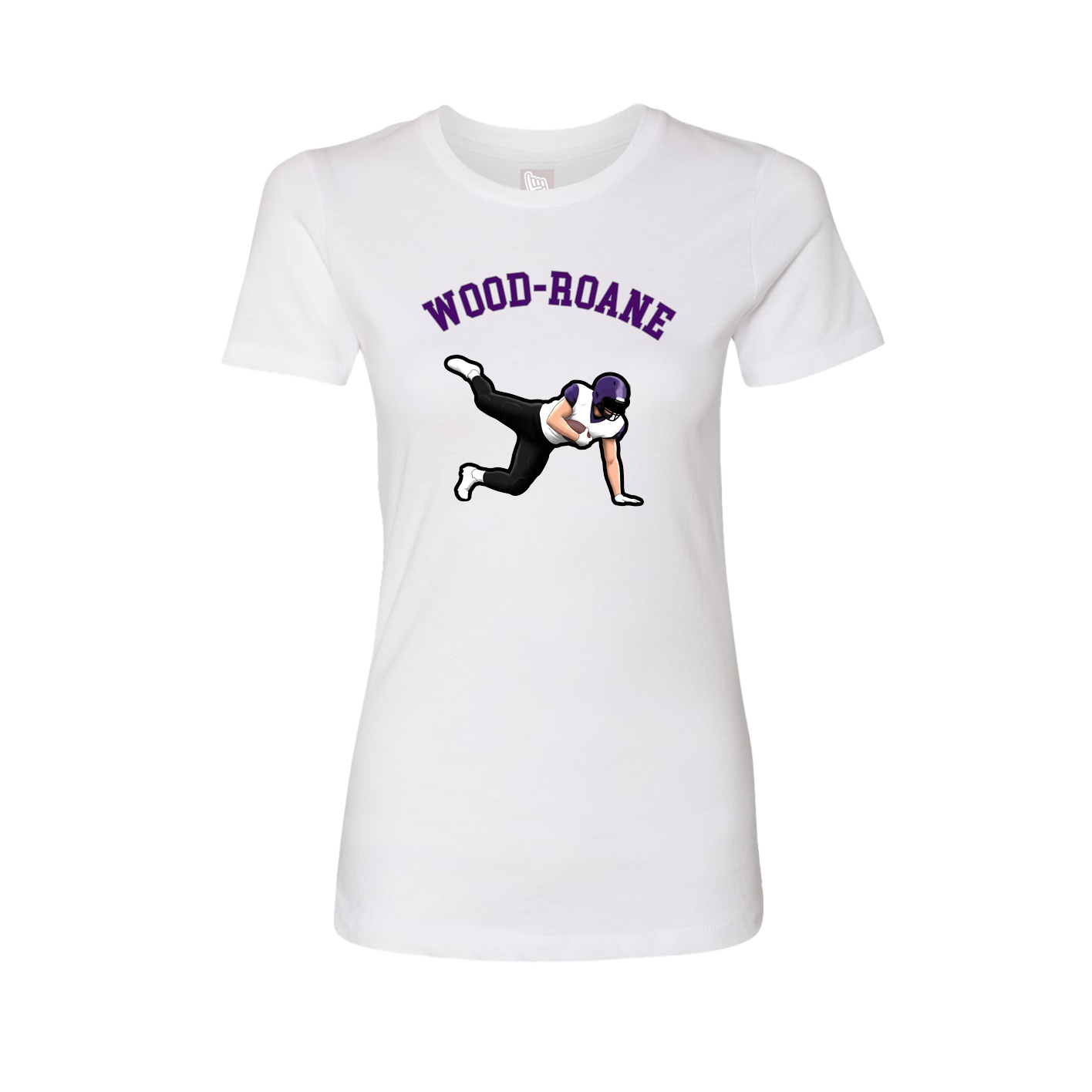 Fitted Women's Tee — Shirsey Arch in White