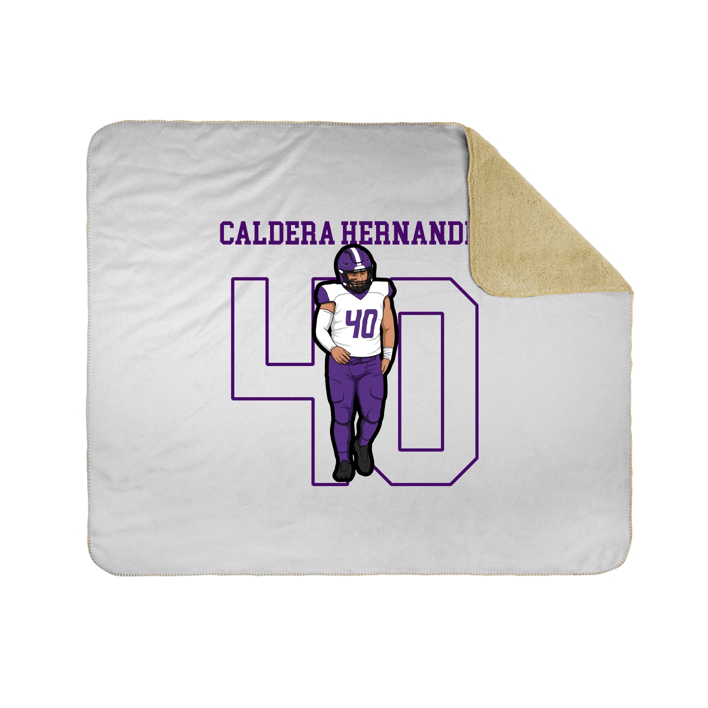 50x60 Sherpa Lined Throw Blanket