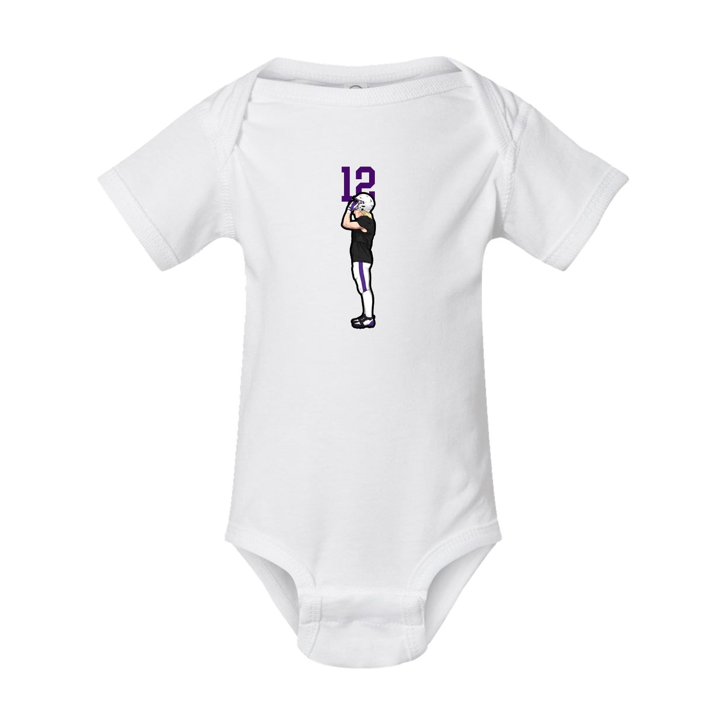 Baby Onesie — Number Top in White