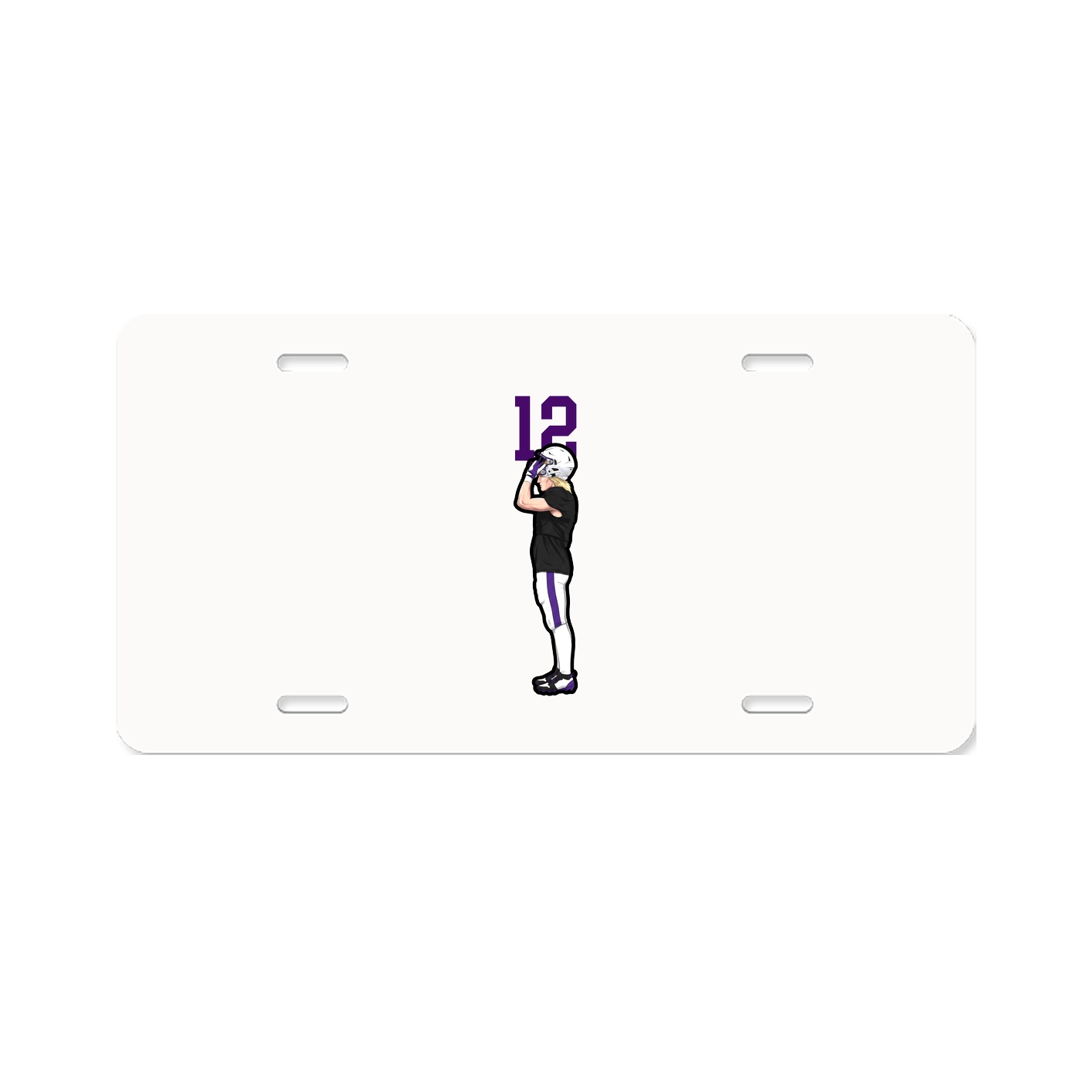 License Plate — Number Top in Classic