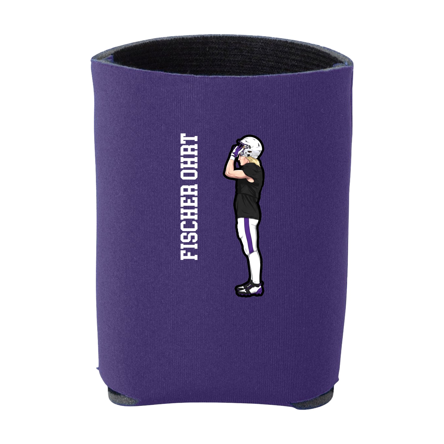 Can Holder — Name Vertical in Purple