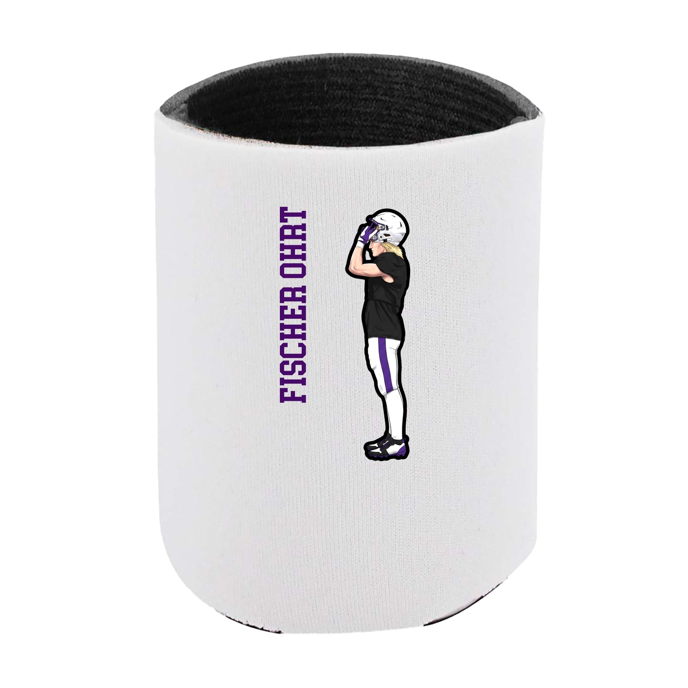 Can Holder — Name Vertical in White
