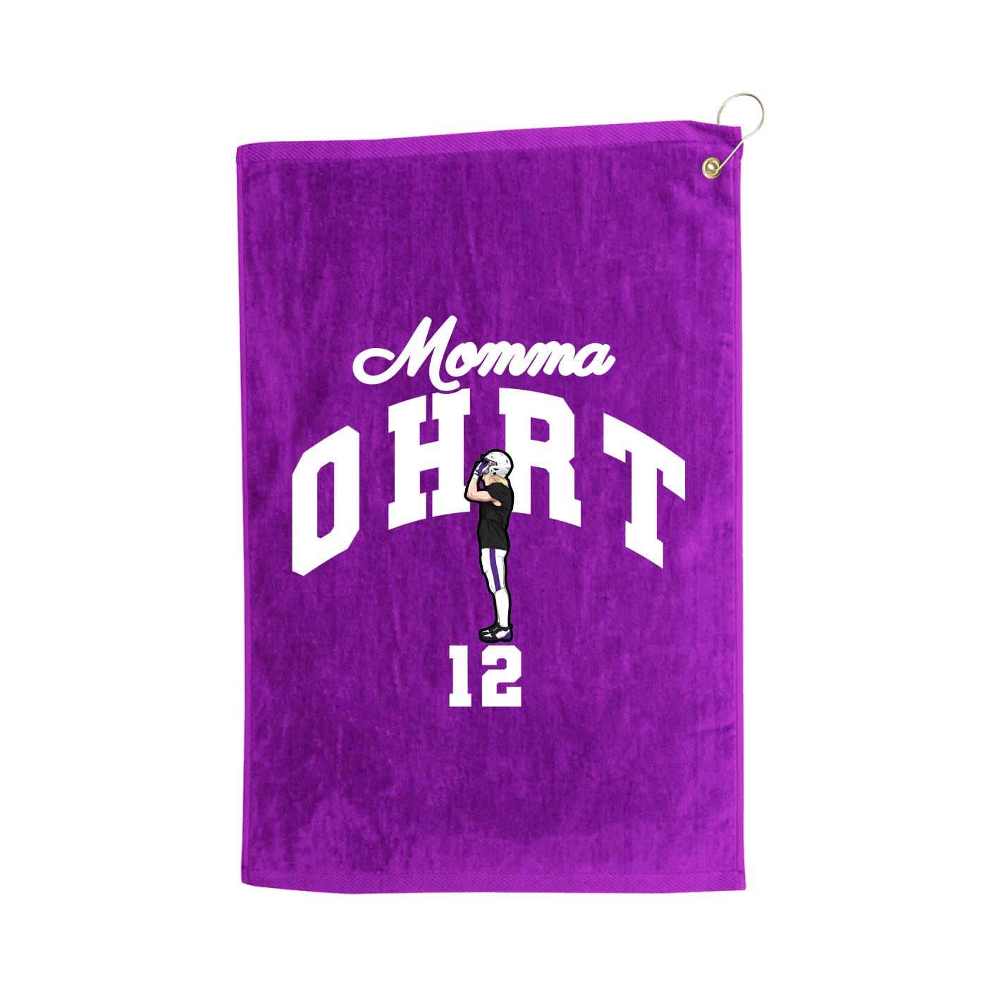 Golf Towel — Mothers Day Arch in Purple