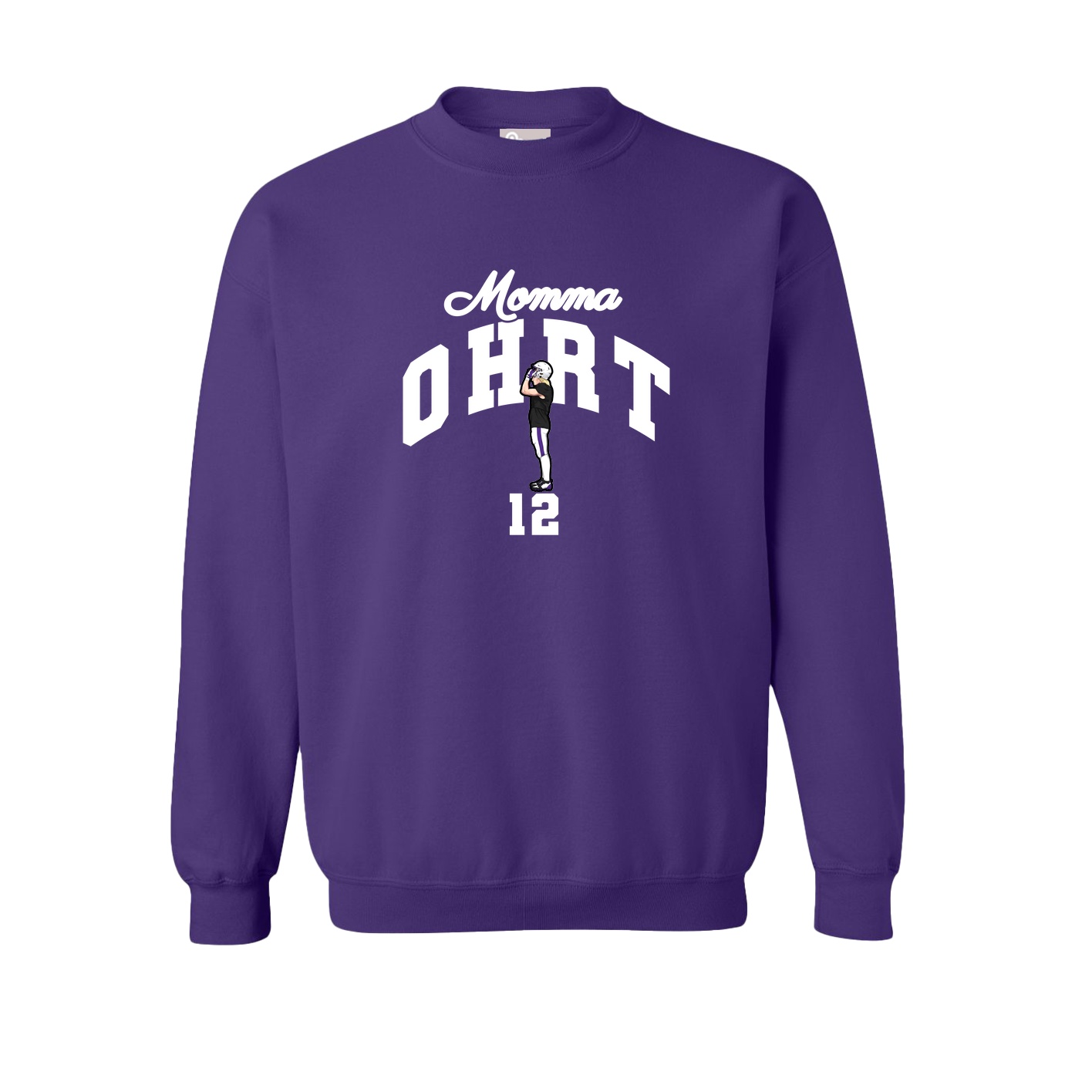 Fleece Crew — Mothers Day Arch in Purple