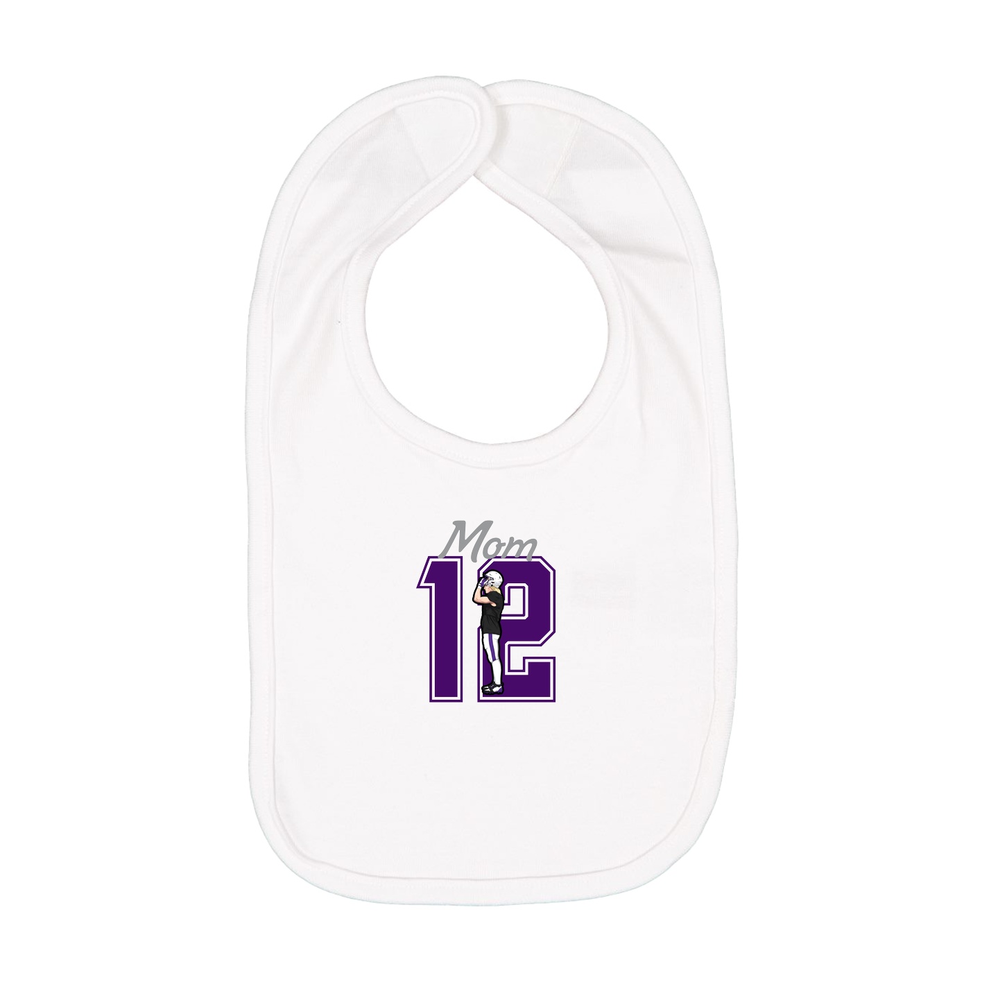 Infant Bib — Mothers Day Shirsey in White