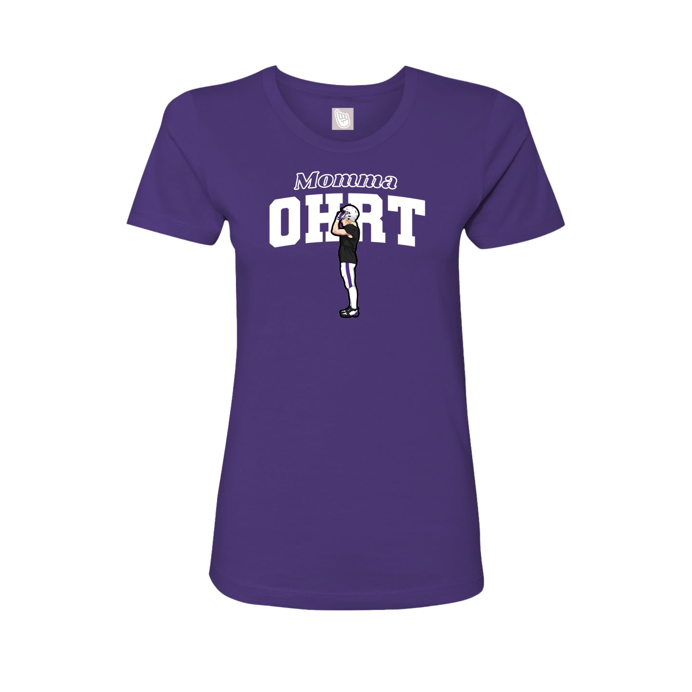 Womens Tee — Mothers Day Block in Purple