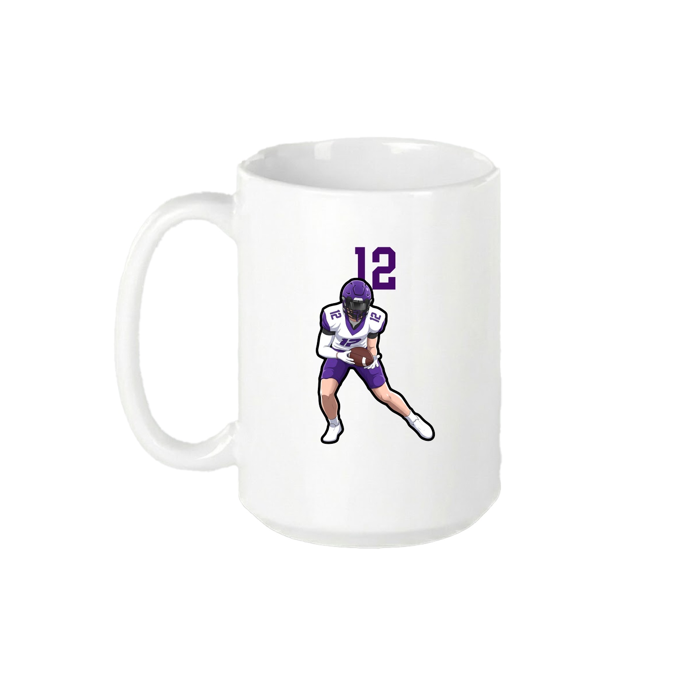 15oz Coffee Mug — Number Top in White