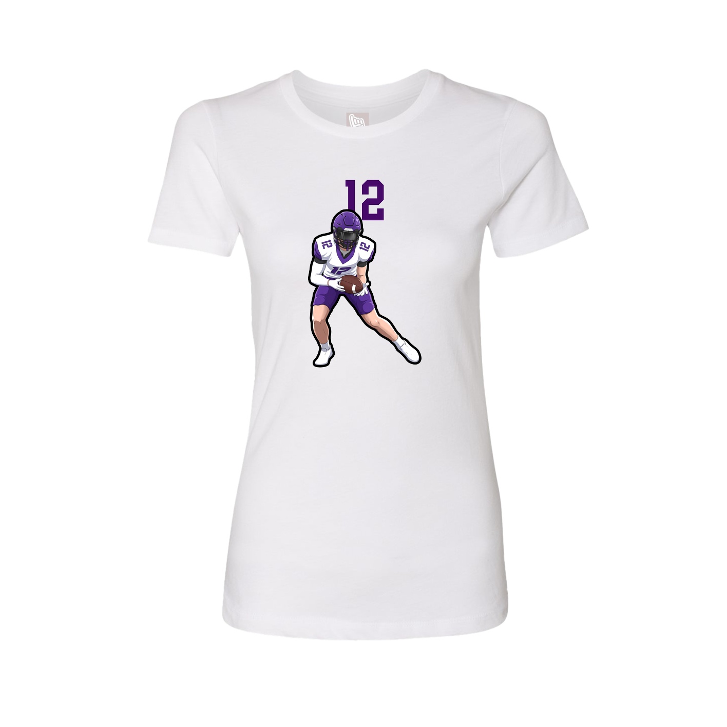 Womens Tee — Number Top in White