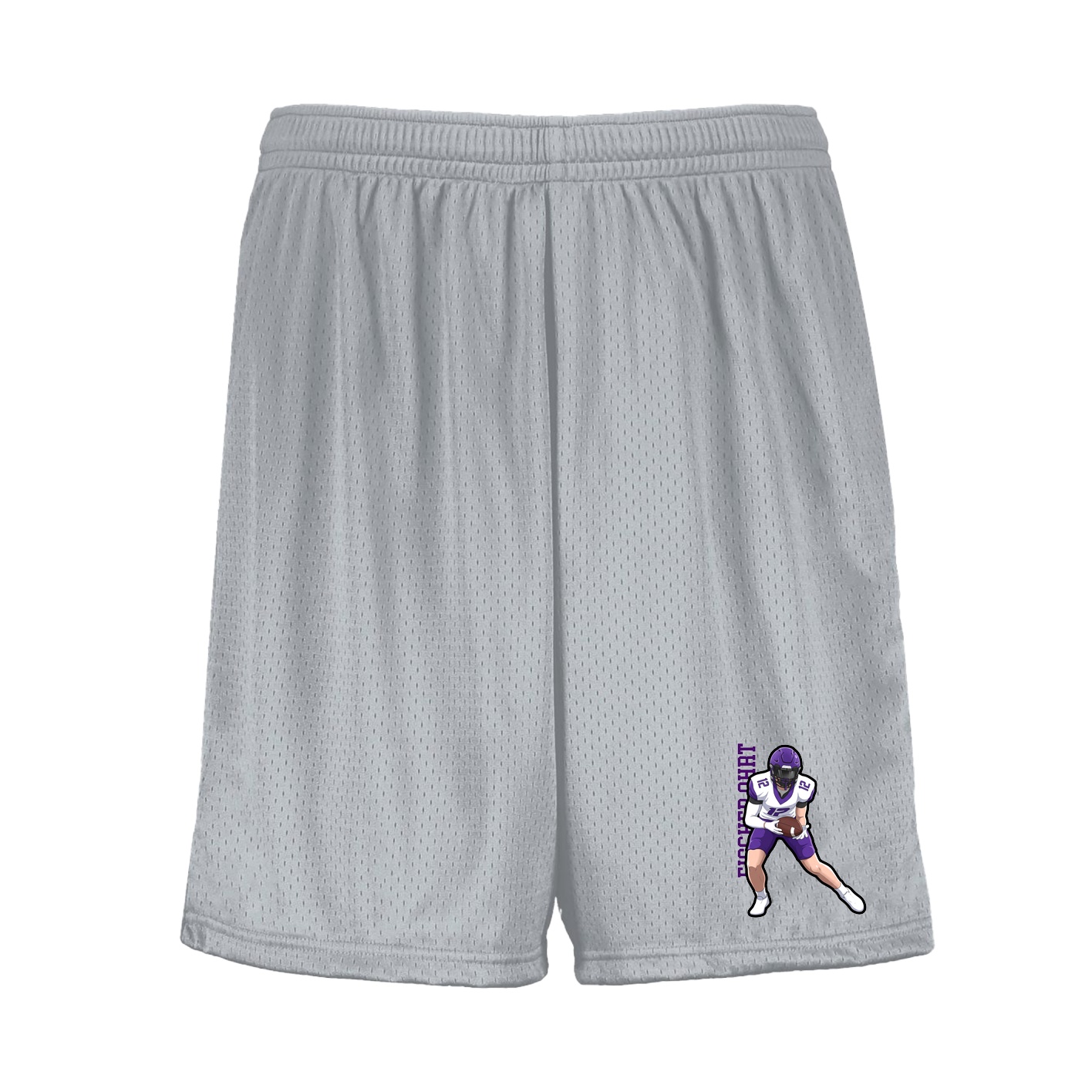 Shorts — Name Vertical in Silver