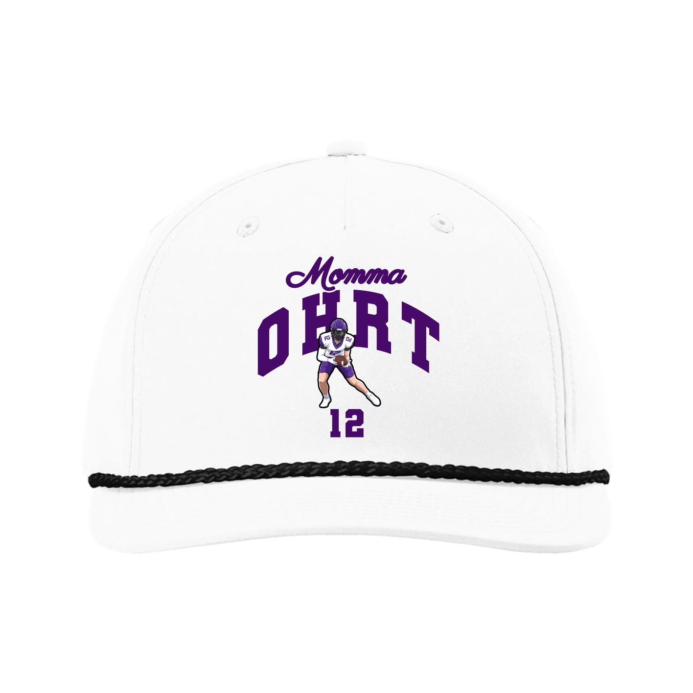 Five-Panel Classic Rope Cap — Mothers Day Arch in White