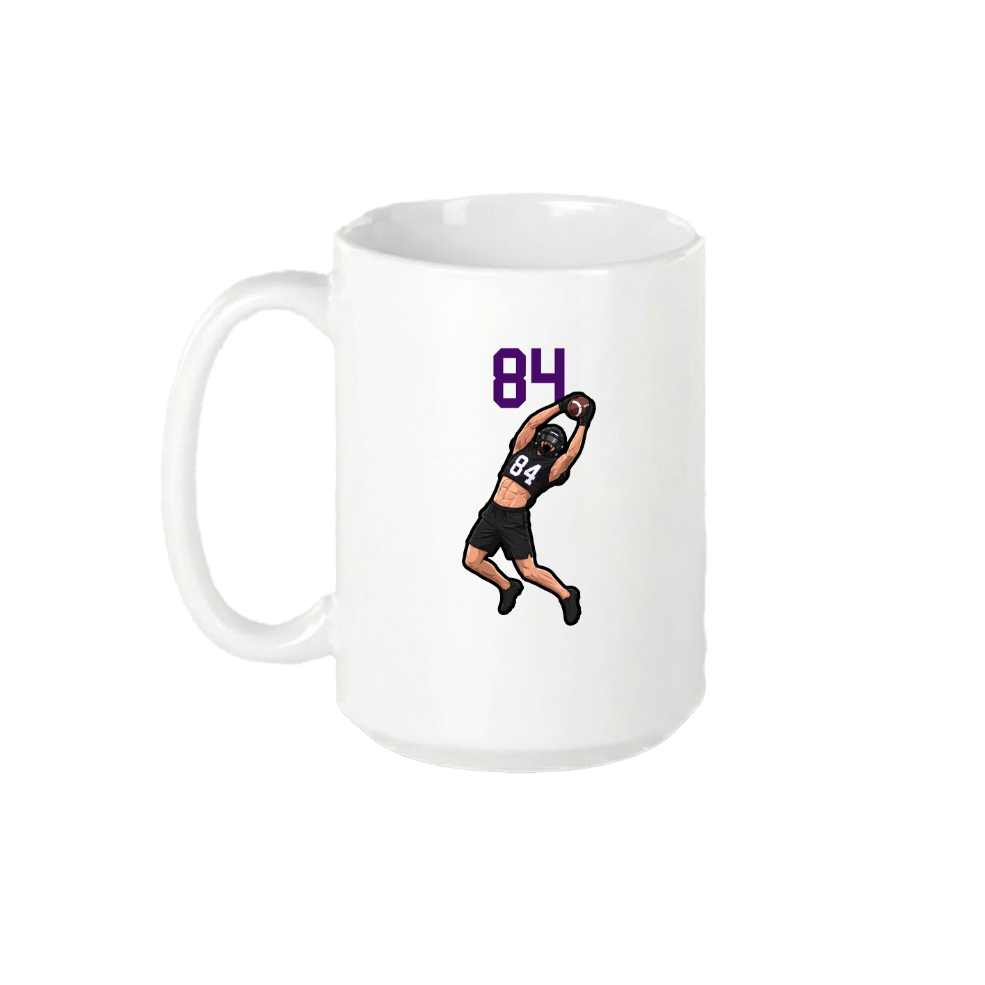 15oz Coffee Mug — Number Top in White