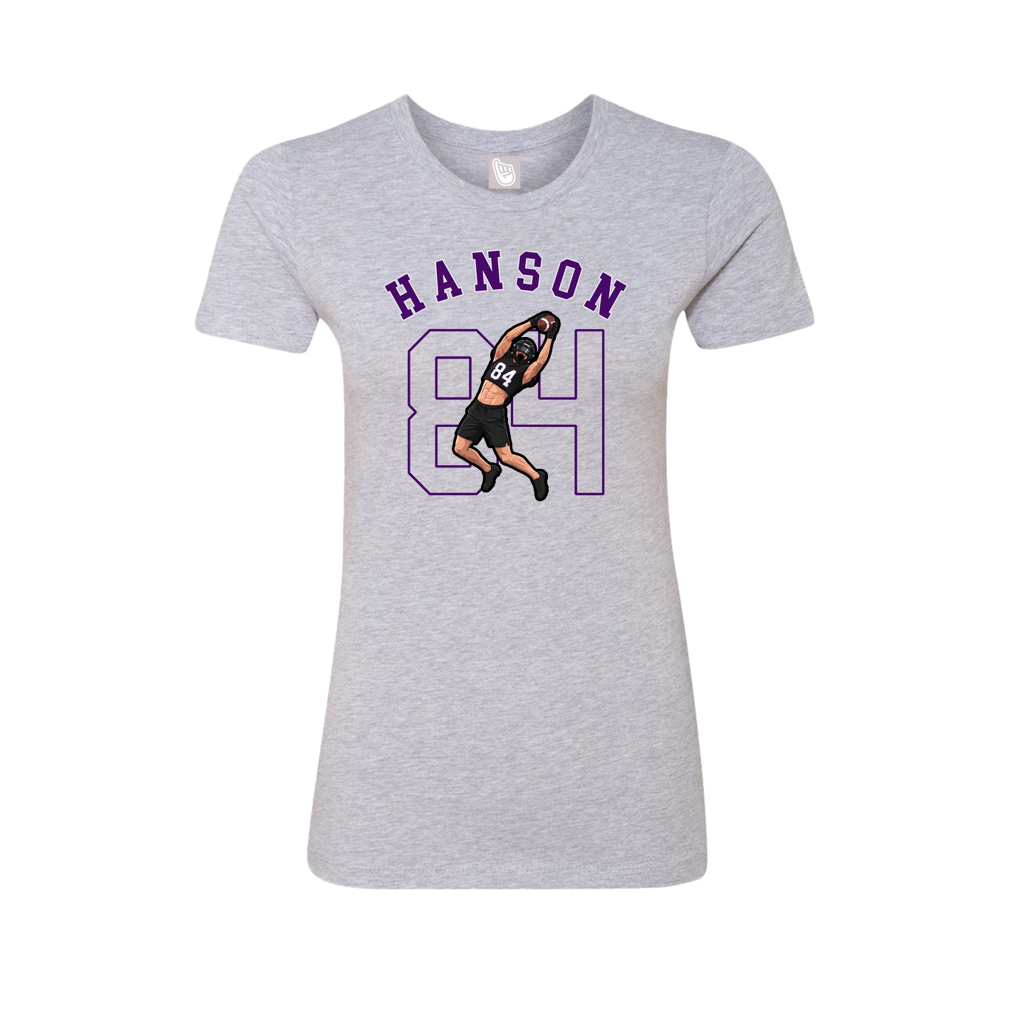 Fitted Women's Tee — Shirsey Arch in Grey