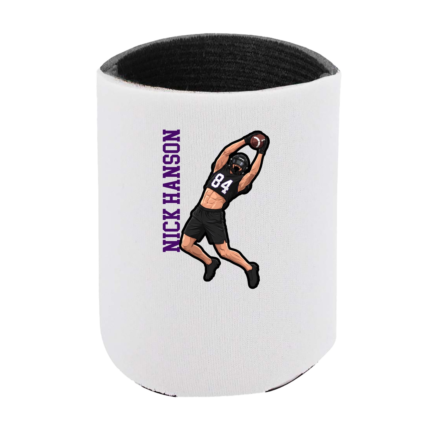 Can Holder — Name Vertical in White