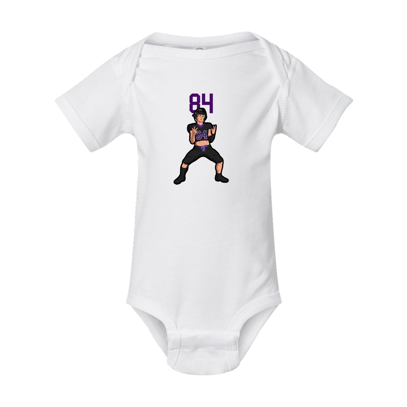 Baby Onesie — Number Top in White