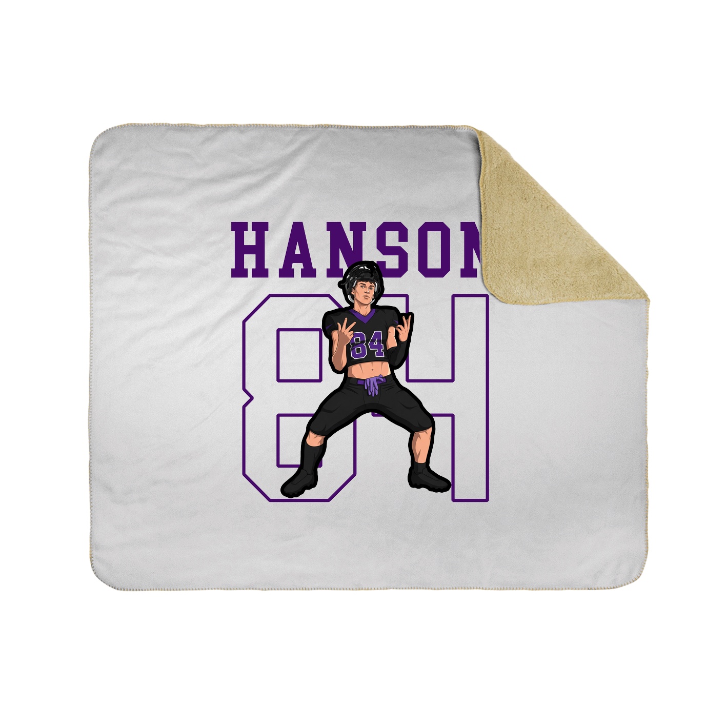 50x60 Sherpa Lined Throw Blanket