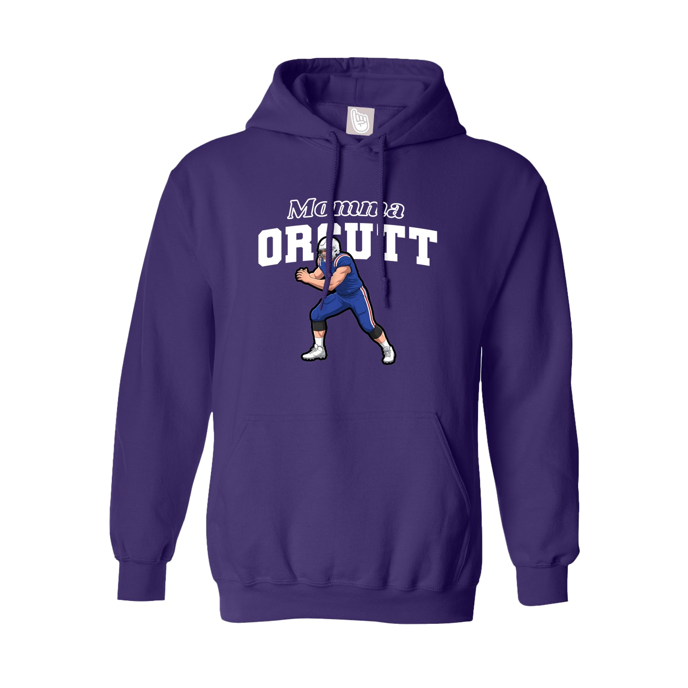 Youth Hoodie — Mothers Day Block in Purple