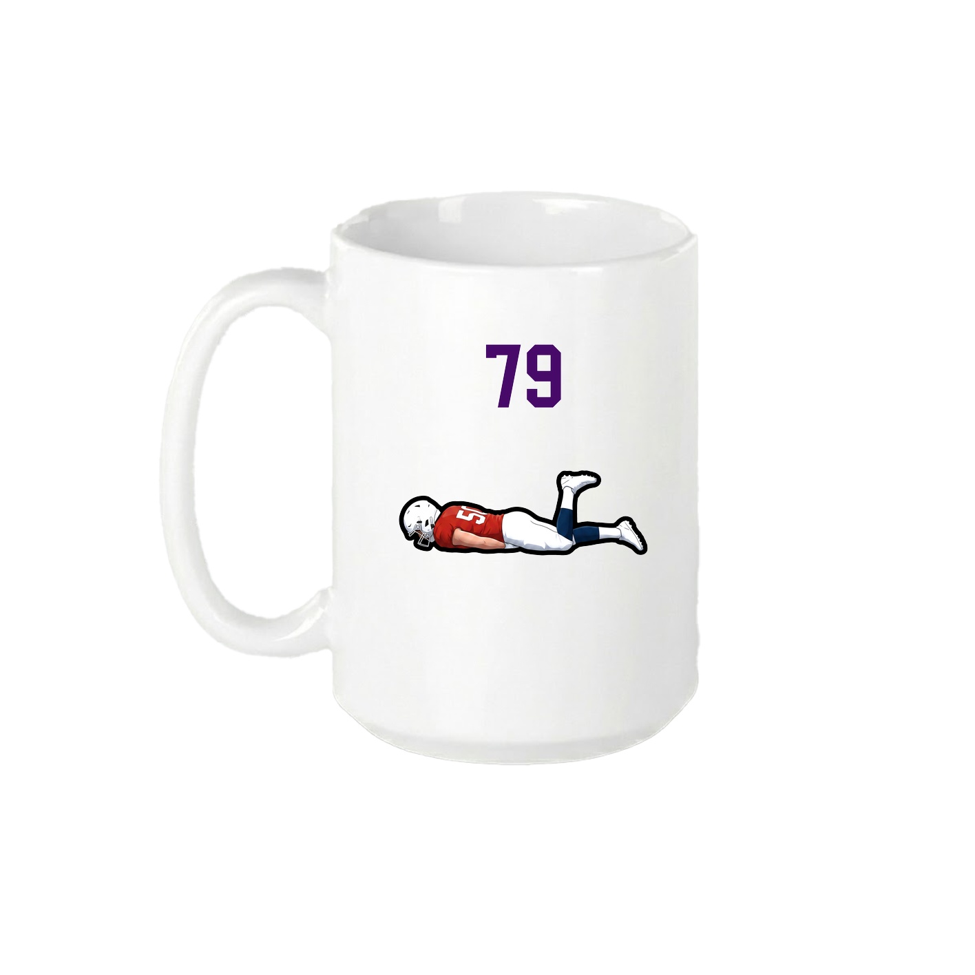 15oz Coffee Mug — Number Top in White