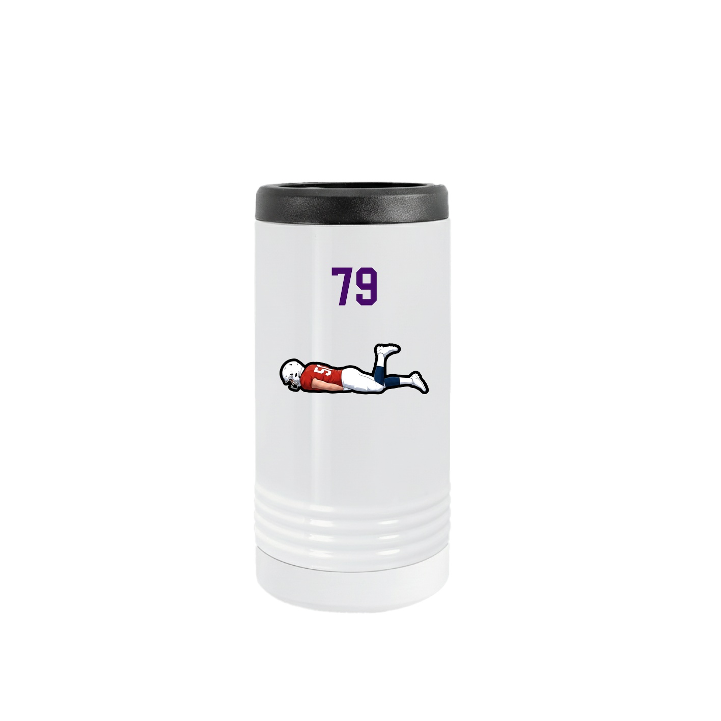 Slim Beverage Holder — Number Top in White