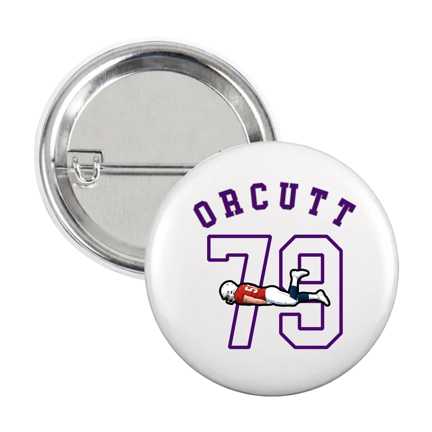 Game Day Button — Shirsey Arch in White