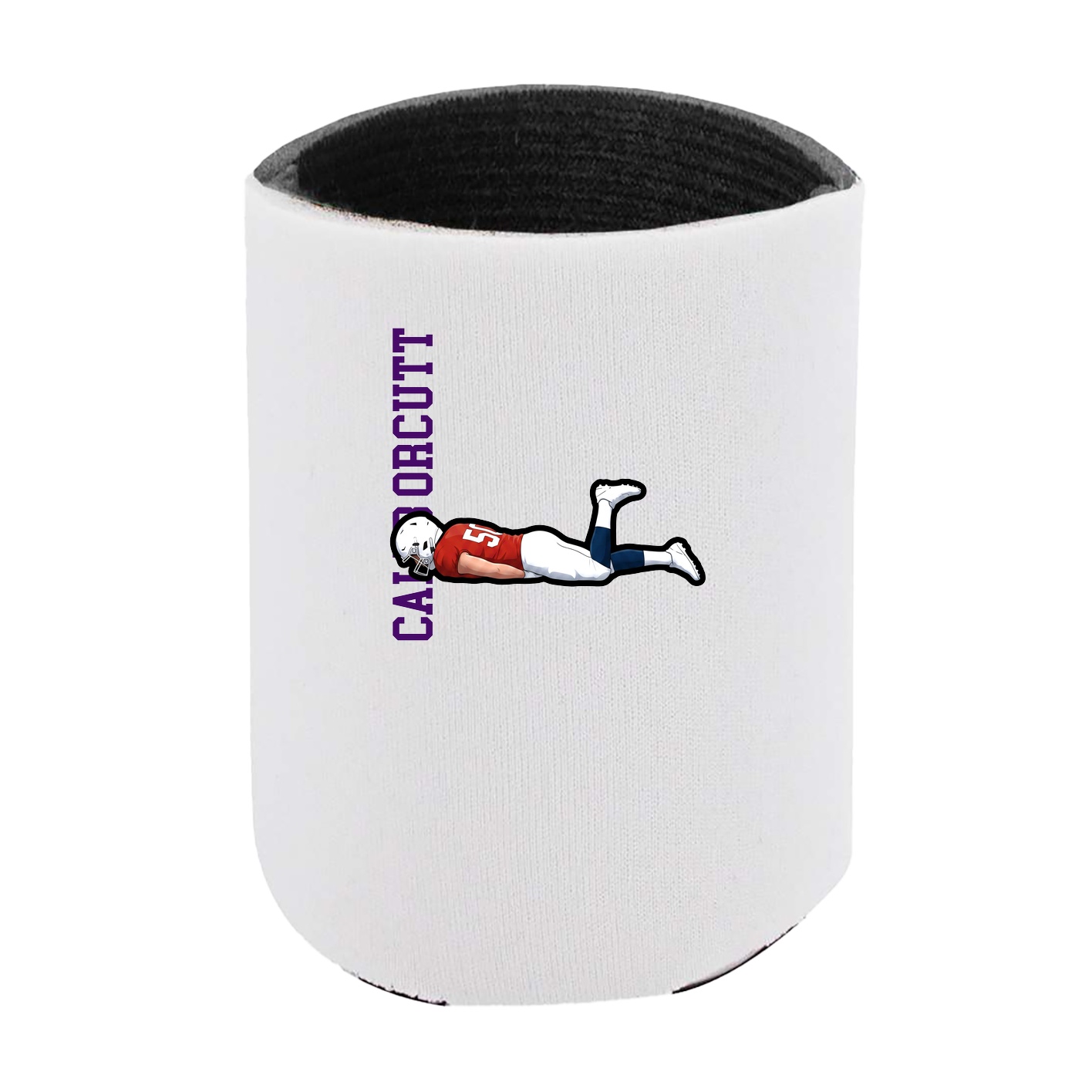 Can Holder — Name Vertical in White