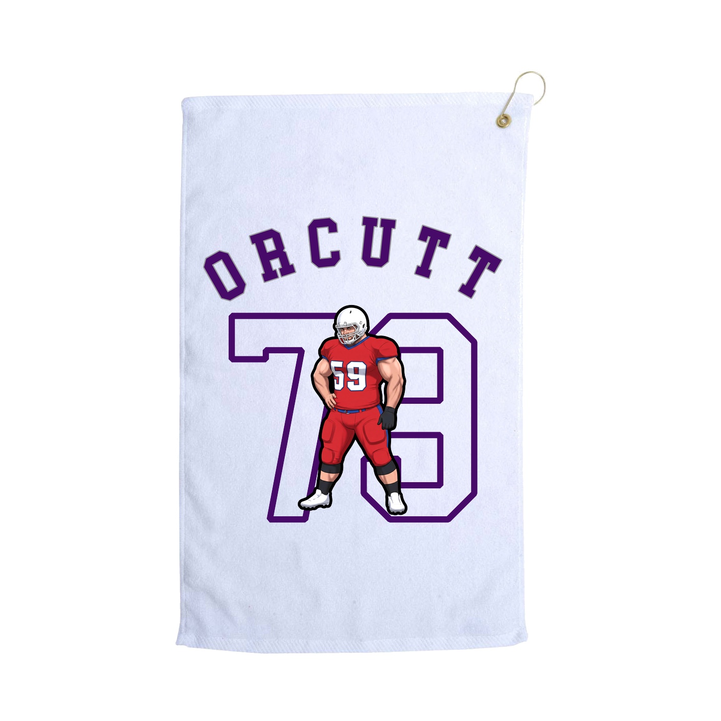 Golf Towel — Shirsey Arch in White