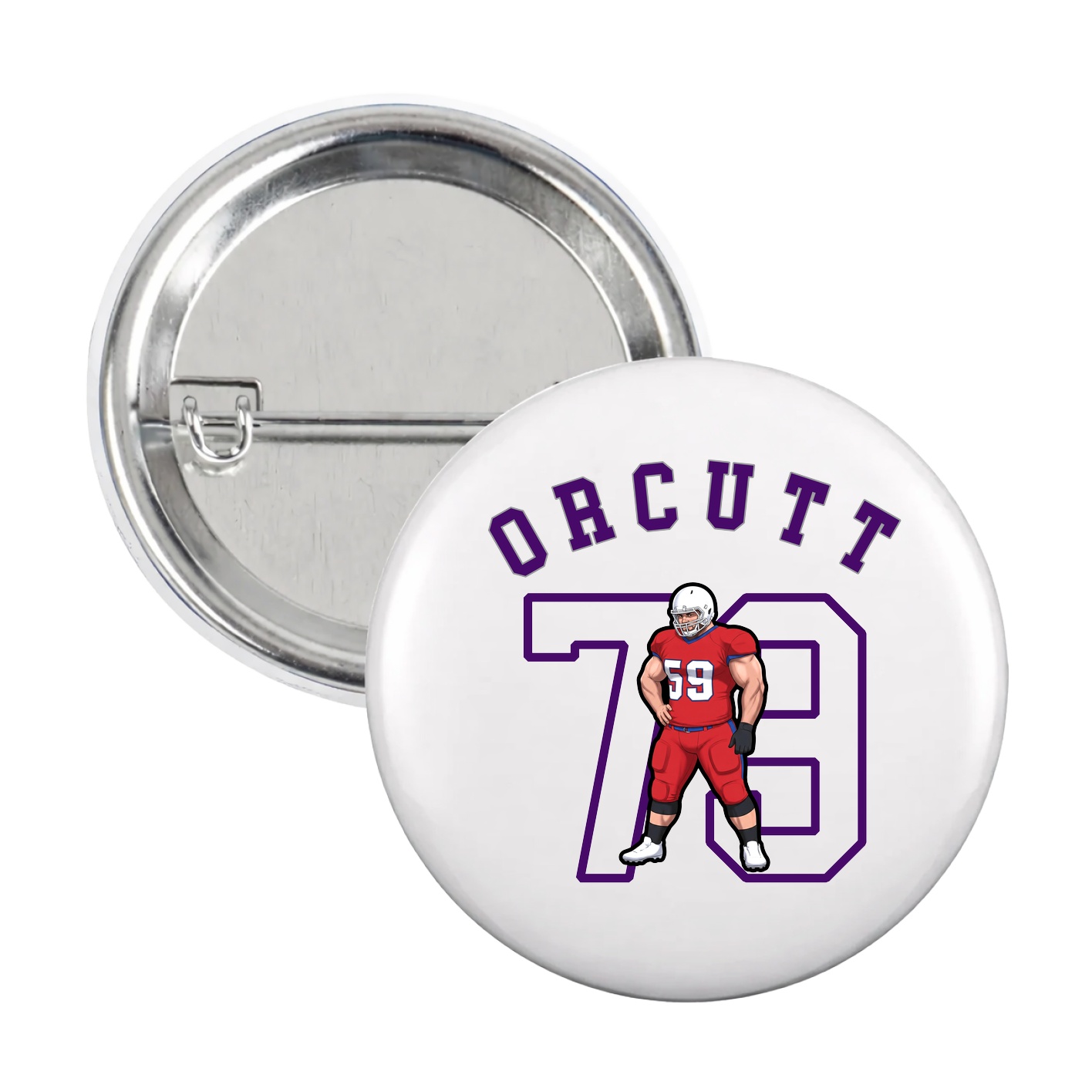 Game Day Button — Shirsey Arch in White