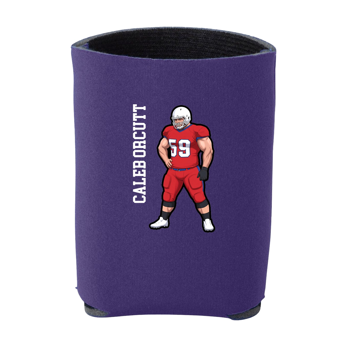 Can Holder — Name Vertical in Purple