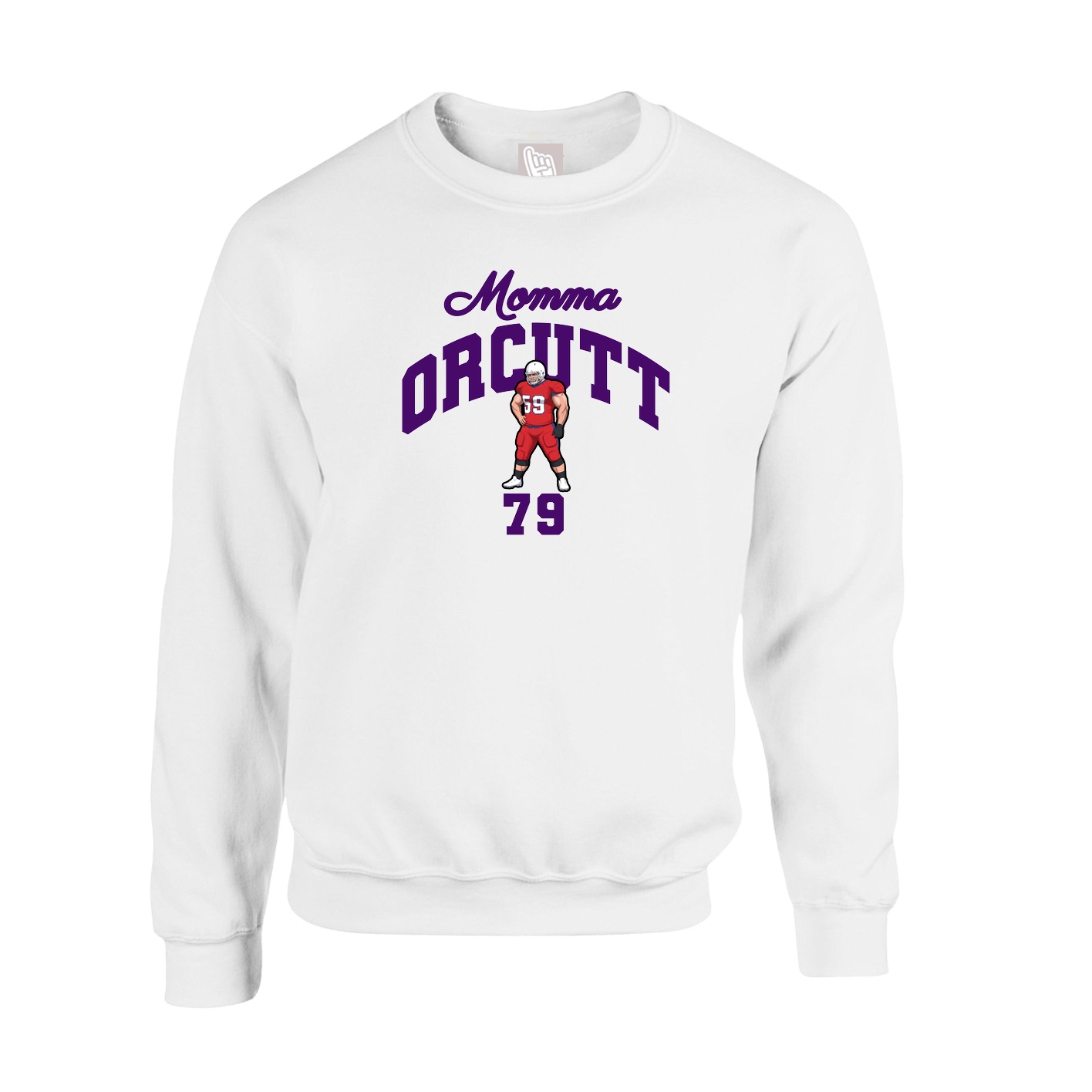 Fleece Crew — Mothers Day Arch in White