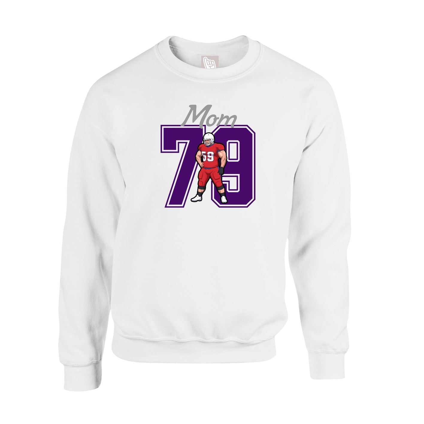 Fleece Crew — Mothers Day Shirsey in White