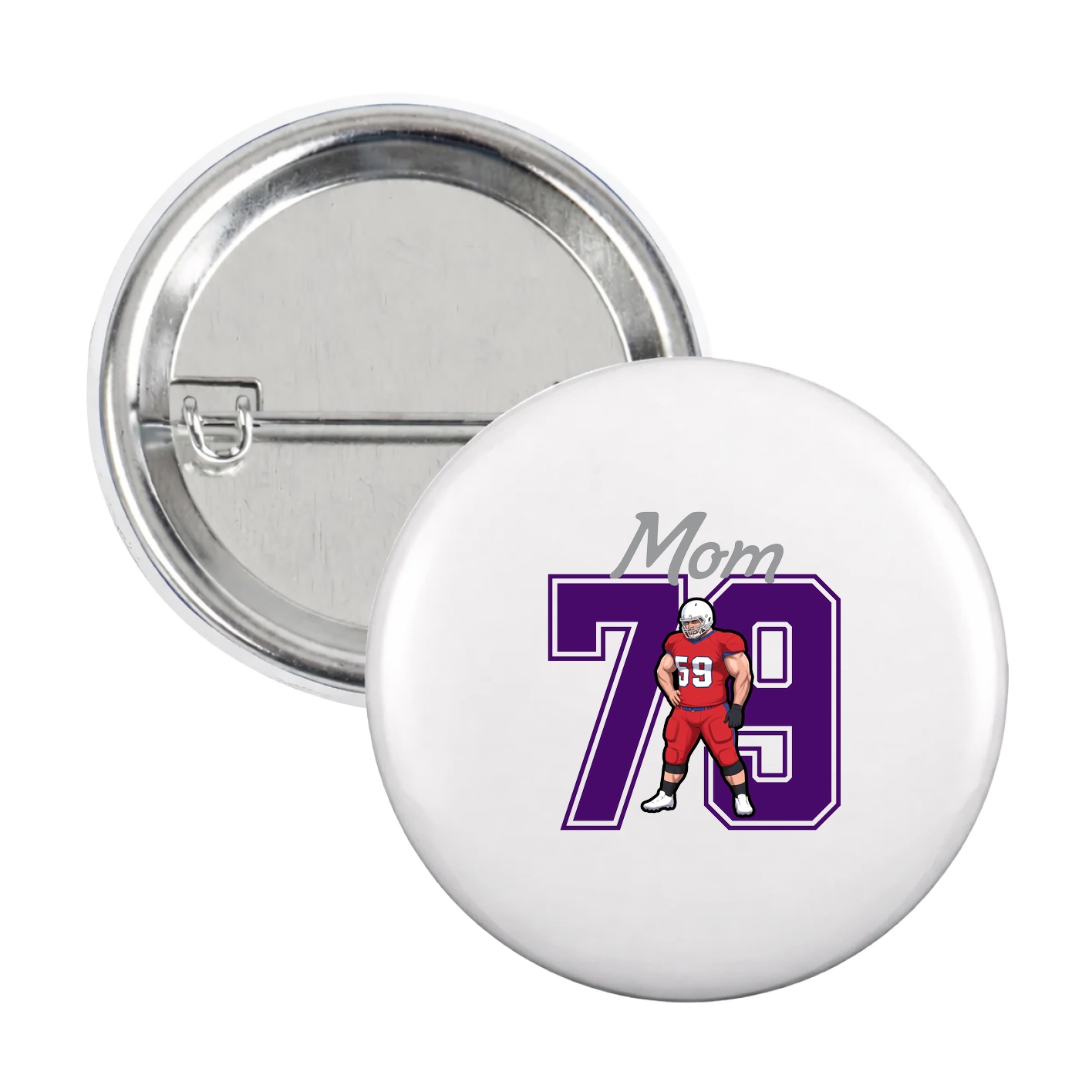 Game Day Button — Mothers Day Shirsey in White