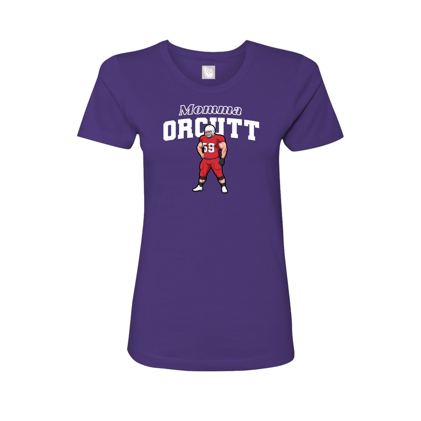 Womens Tee — Mothers Day Block in Purple