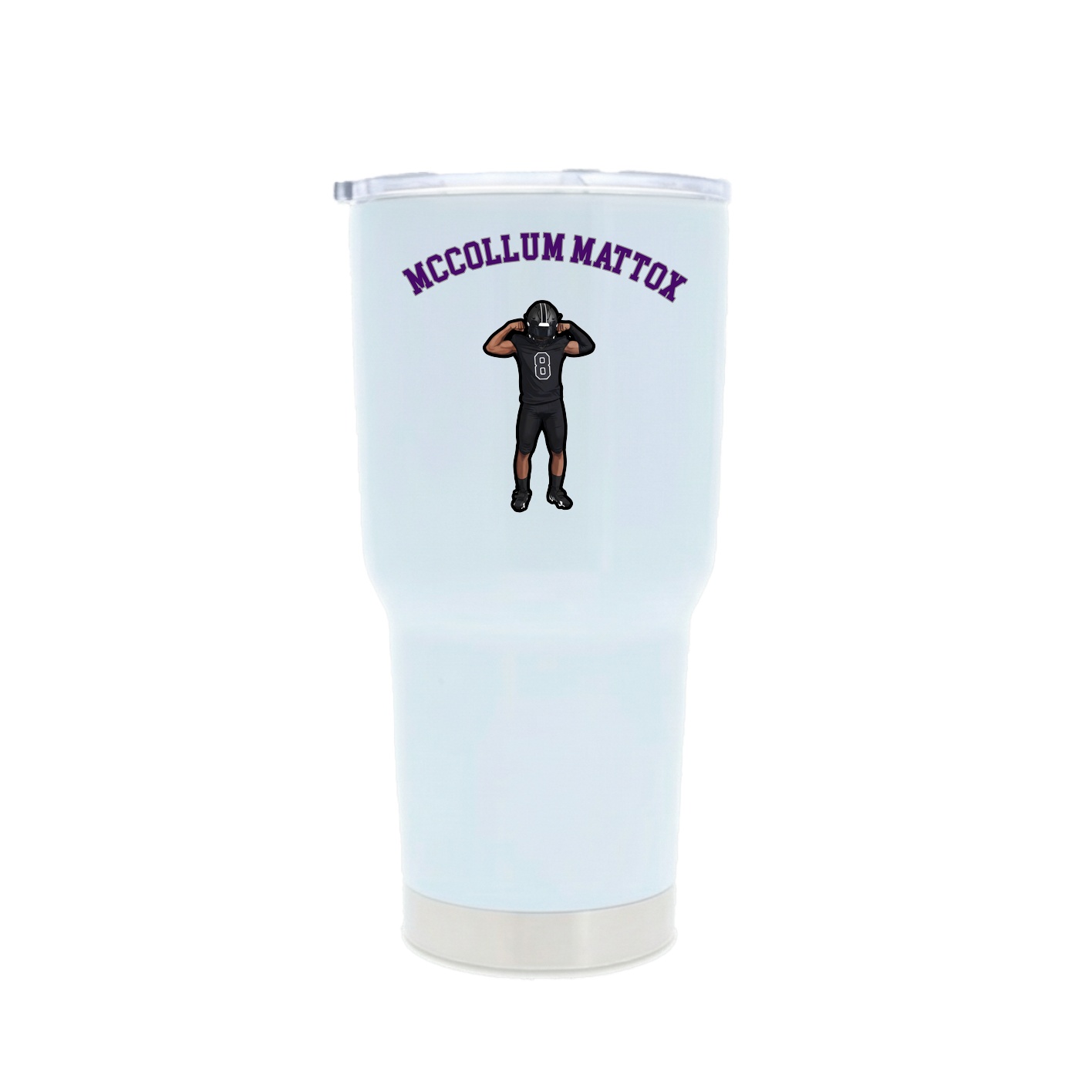 30oz Stainless Steel Tumbler — Shirsey Arch in White