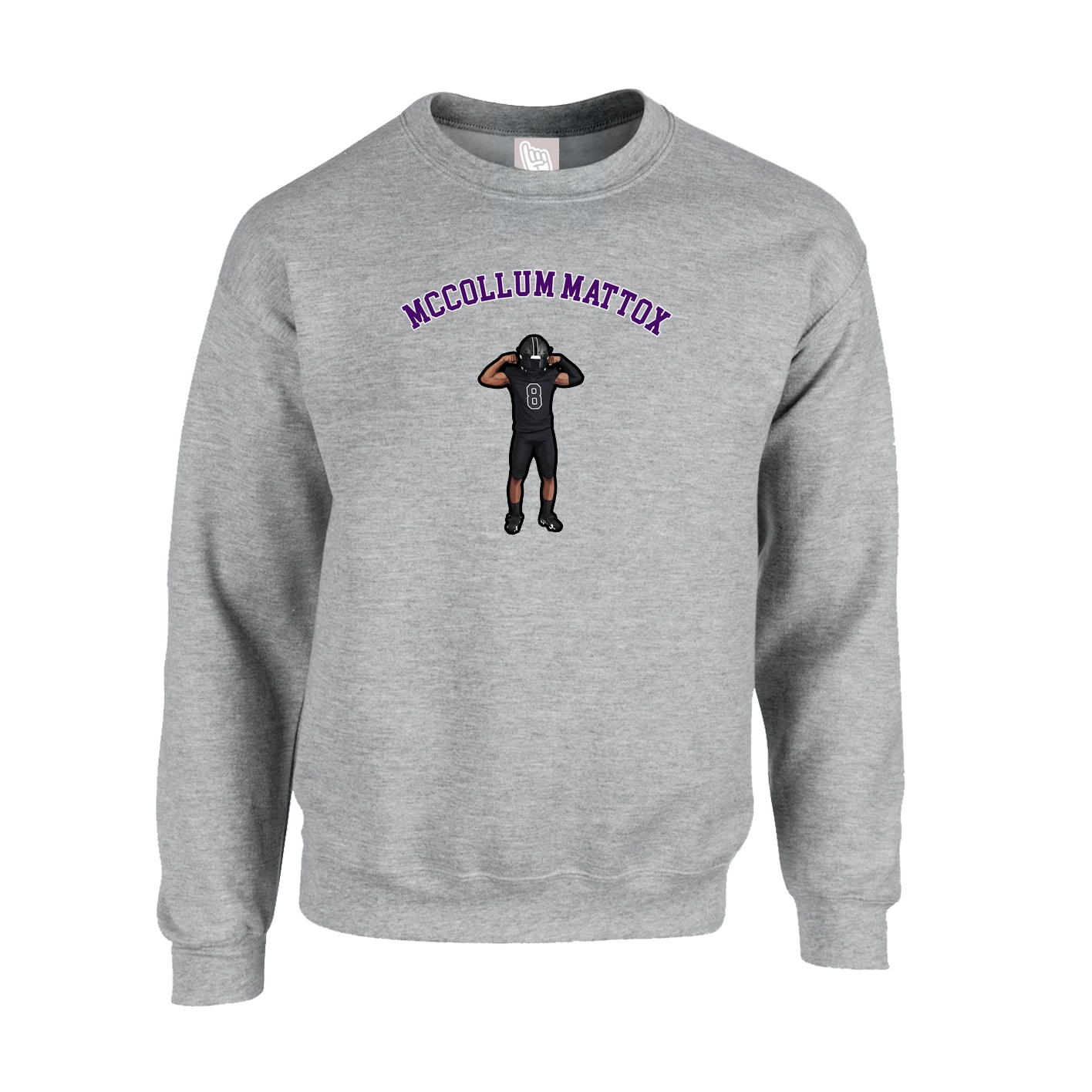 Fleece Crew — Shirsey Arch in Grey