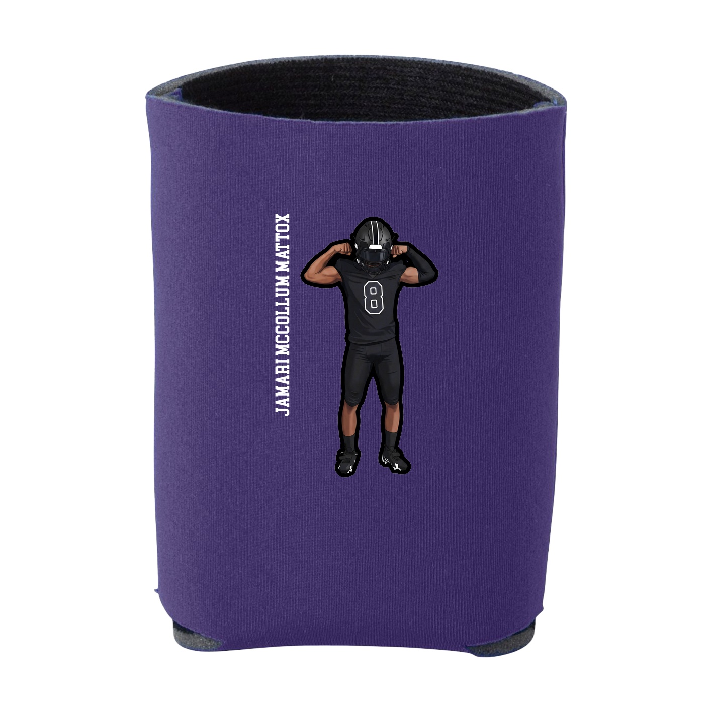 Can Holder — Name Vertical in Purple