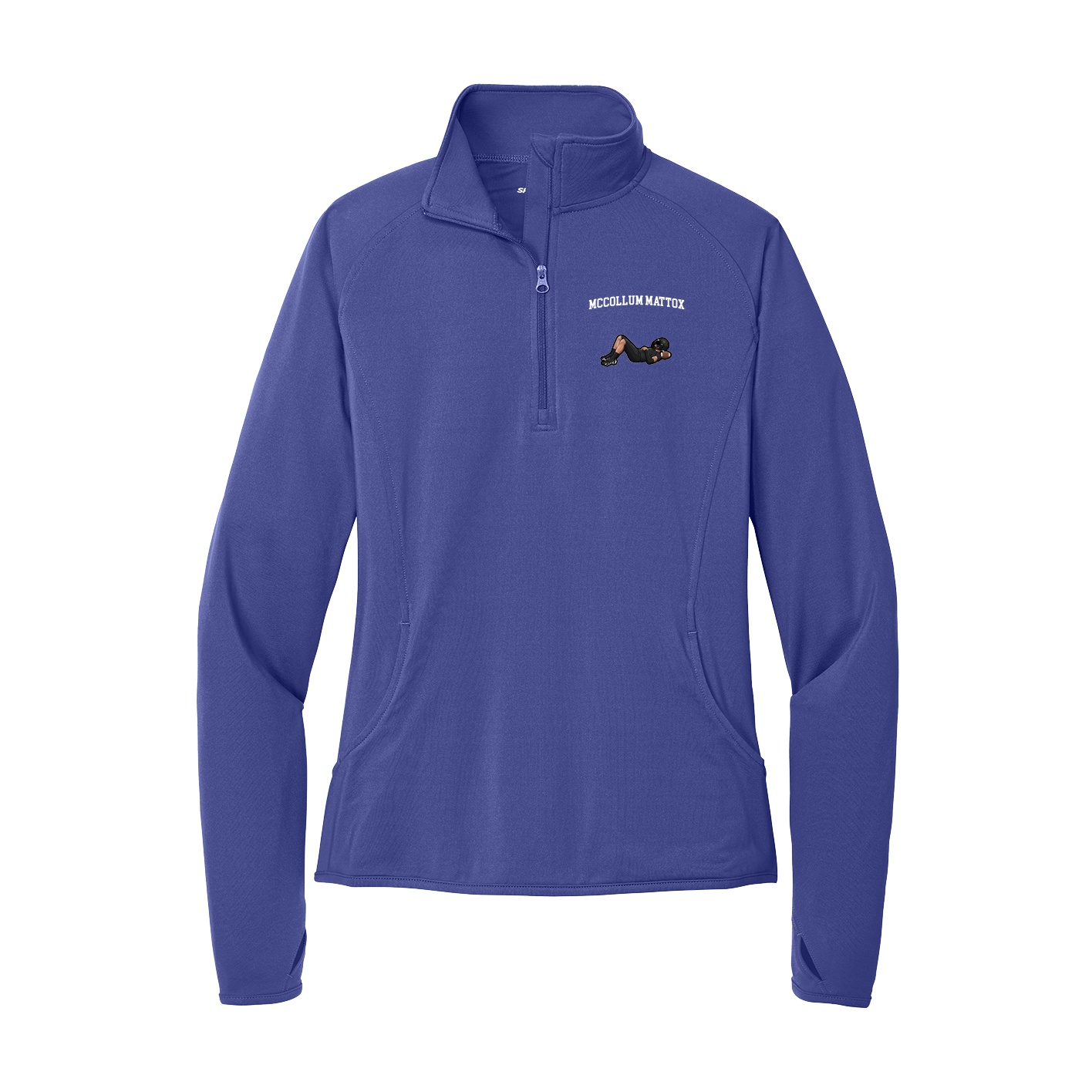 Women's Q-Zip Pullover — Shirsey in Purple
